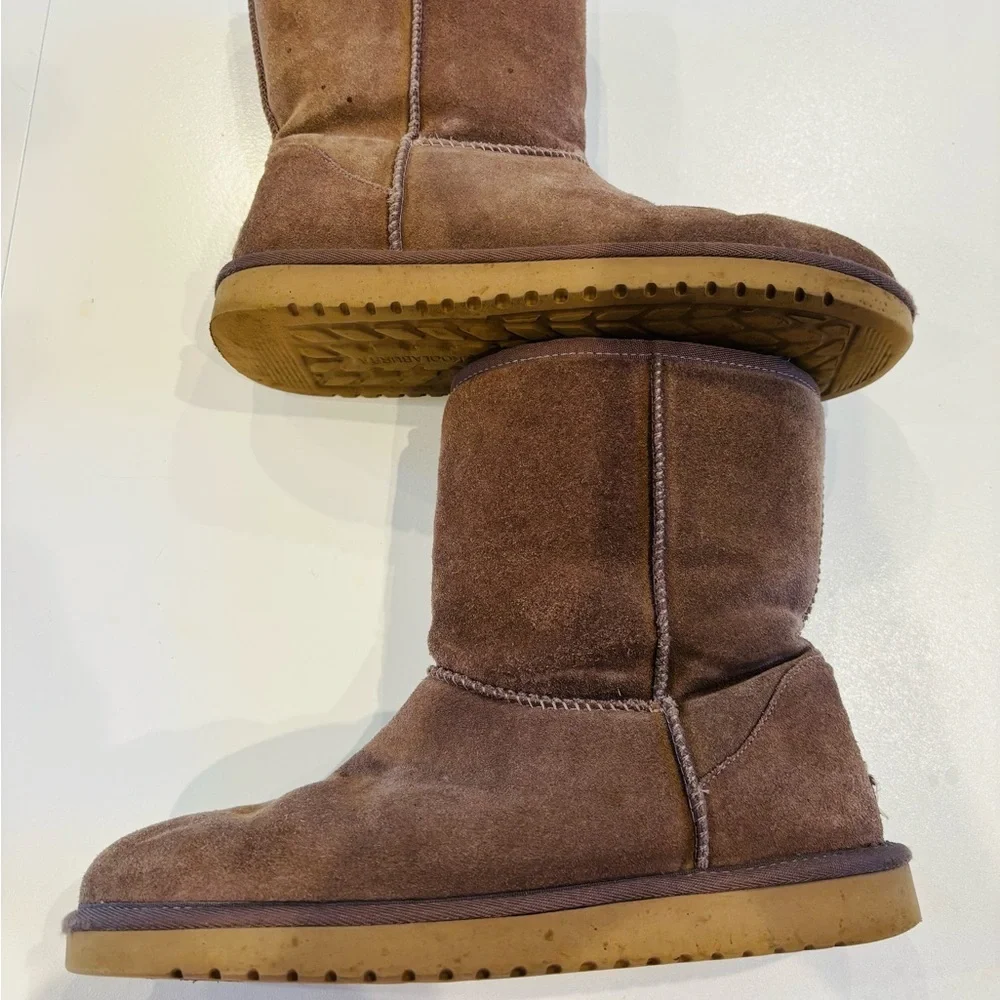 UGGS Koolaburra Chestnut Suede Ankle Boots size 10 - Picture 3 of 9